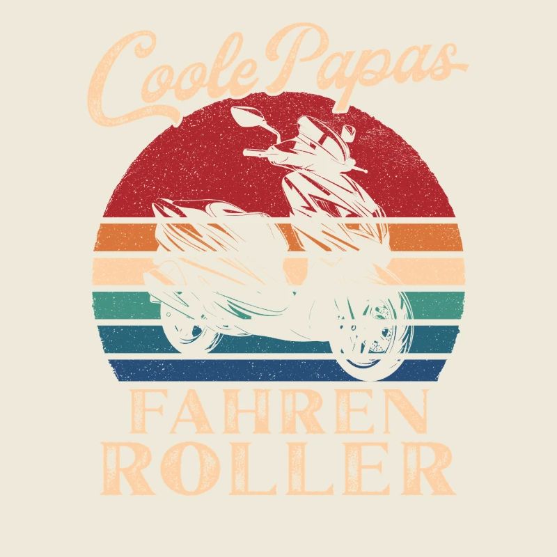 Cool Dads Ride Scooter Cadeau Rétro Papa
