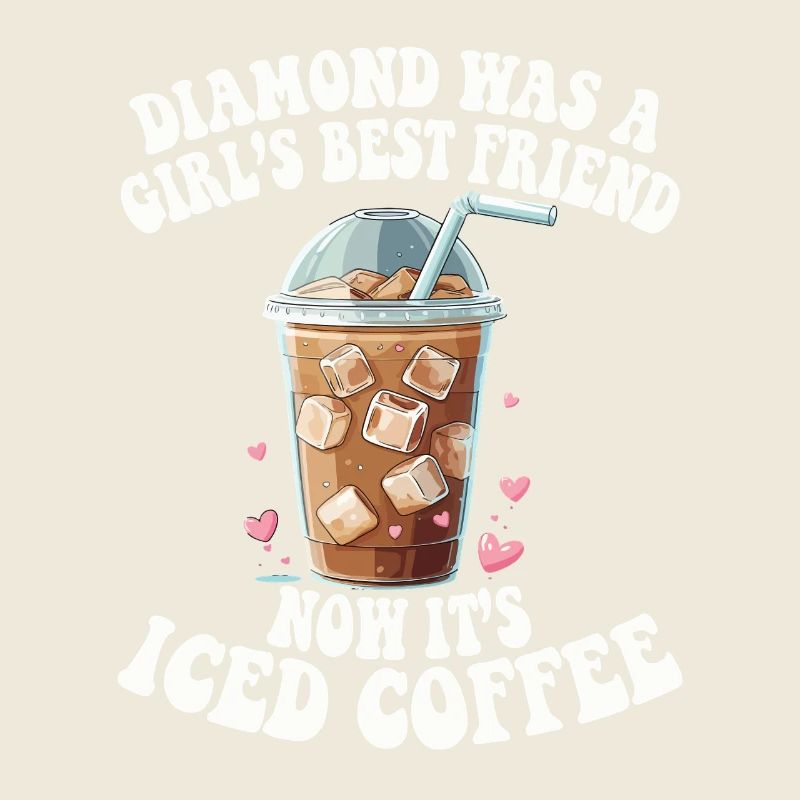 Café glacé Petite amie Épouse Saint Valentin