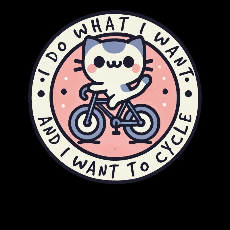 Chat de vélo avec un dicton coquin pour