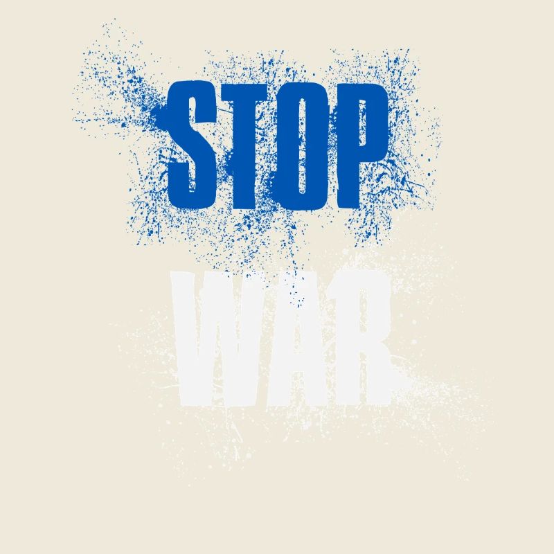 STOP WAR – NO WAR - PEACE – Nationalfarben Israel