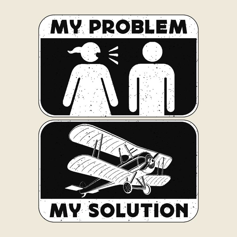 Aerobatic Pilot My Problem My Pictogram Dad Mom
