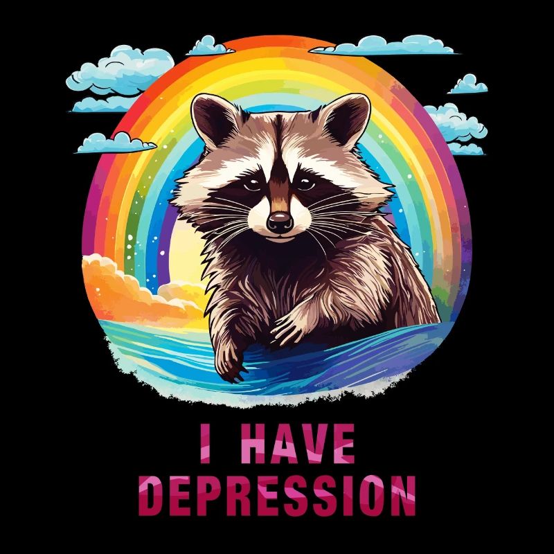 WASCHBÄR I HAVE DEPRESSION