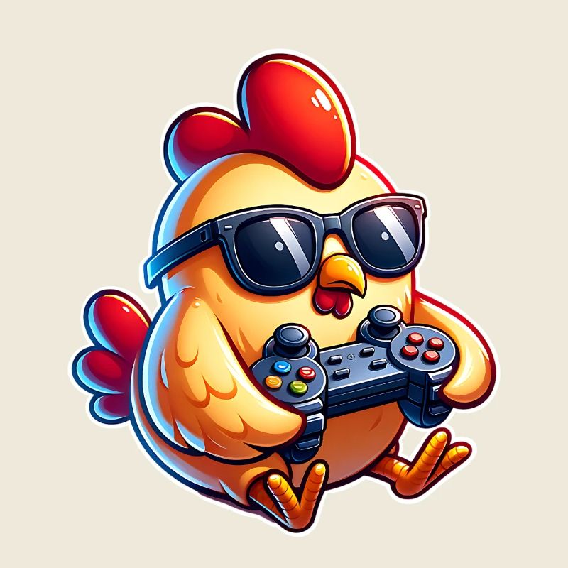 Gaming Gamer Huhn Hühner