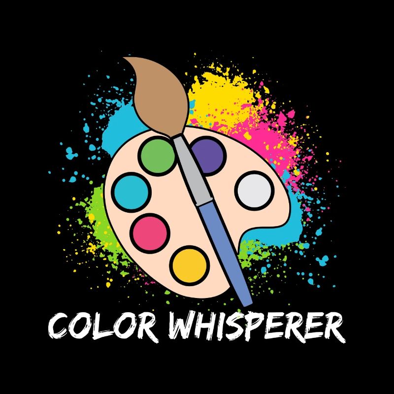 Funny Art Painter Color Whisperer Drawing