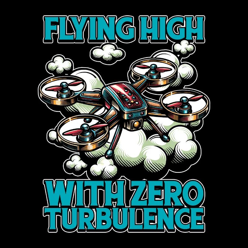 Passionné de drones qui vole haut avec des courses de drones