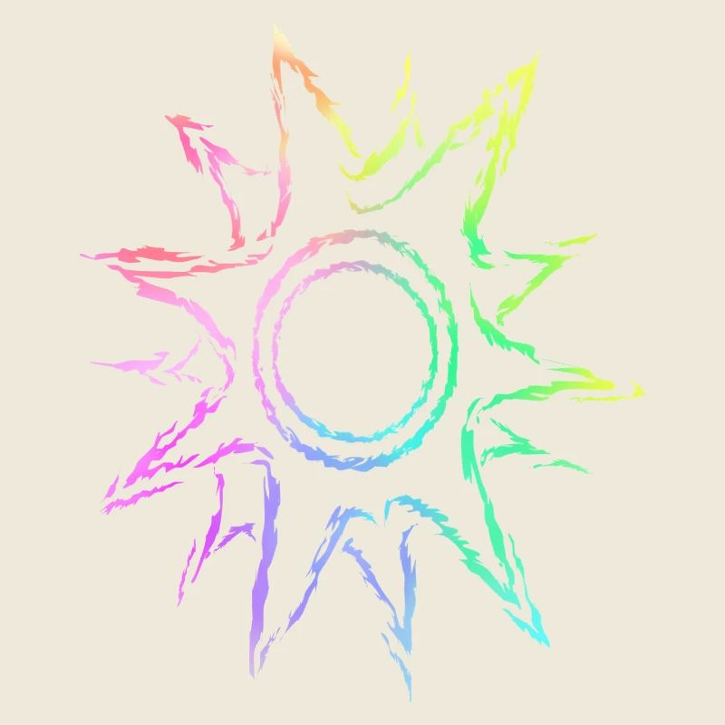 Sun colorful gradient
