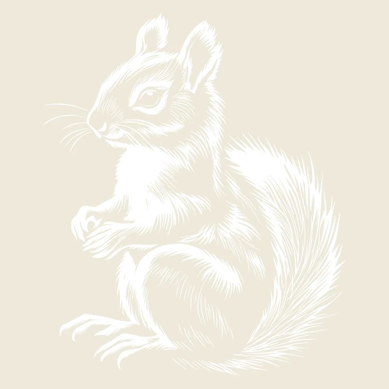 Mignon écureuil illustration automne