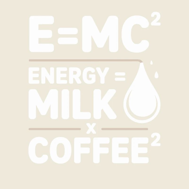 E=MC2 Physik Spruch Koffein Nerd Energie Kaffee