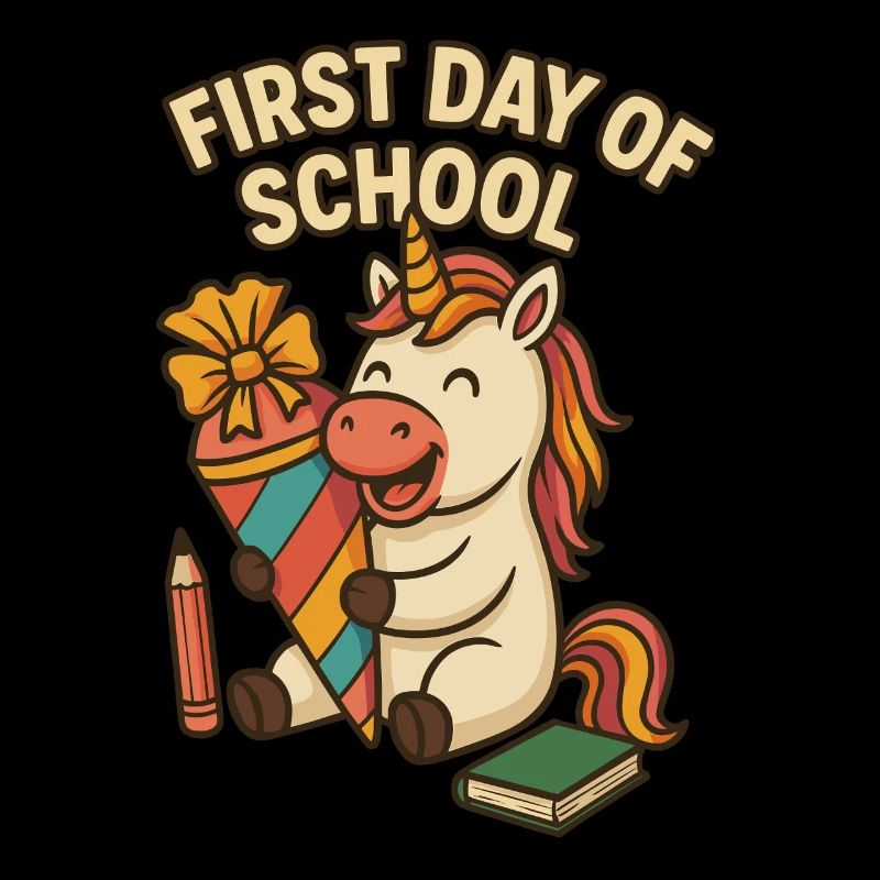 Einhorn Schule Schulstart Erstklässler