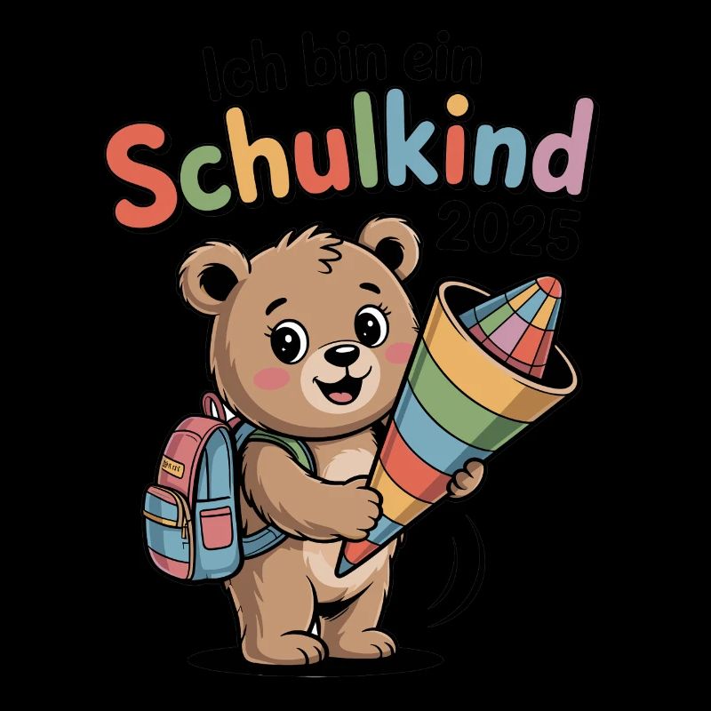 Bär Schultüte Einschulung Grundschule Schulanfang