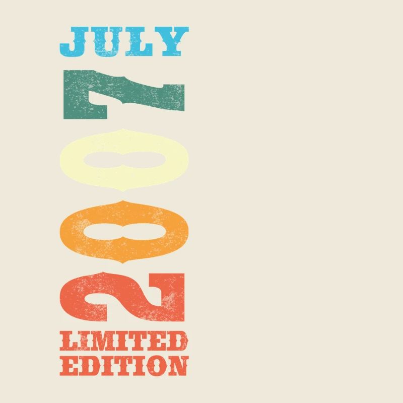 Juli 2007 Vintage Retro Geburtstagsgeschenk