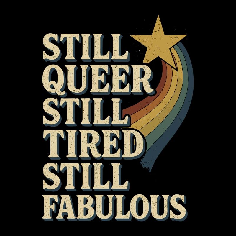 Queer Tired Lgbtq Humor Burnout Pride Pastel