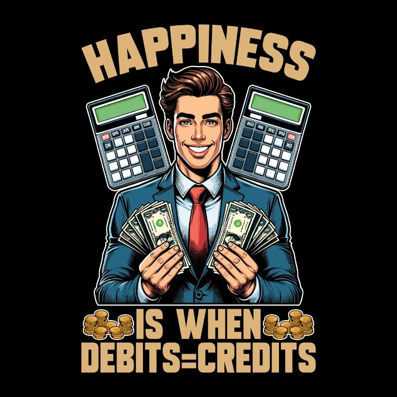 Accounting Happiness Is When Debits Spreadsheet