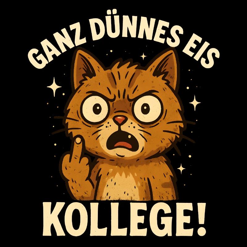 Doigt d’honneur chat lundi collègue de bureau