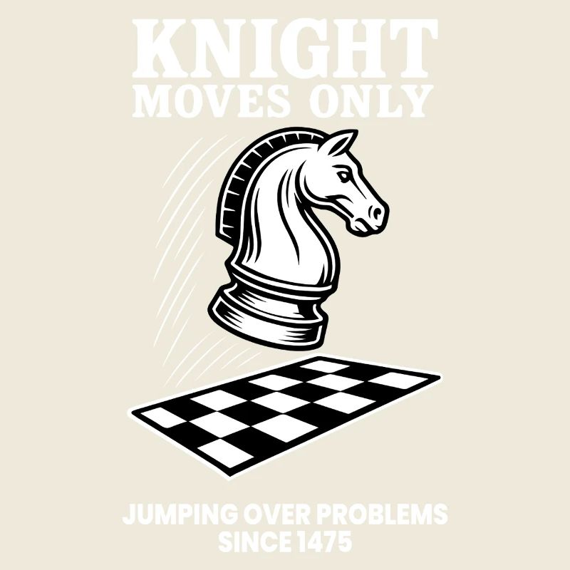 Ritter Bewegt Sich Nur Springend Über Probleme