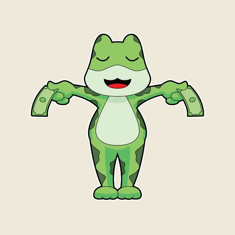 Billet de banque grenouille