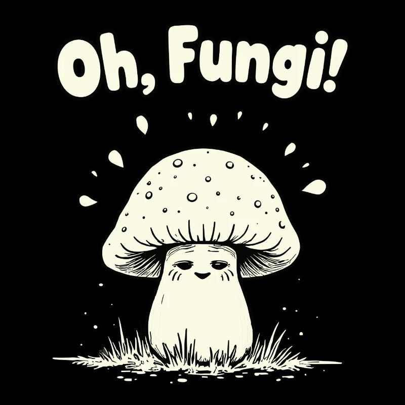 Oh, les champignons ! Champignon drôle