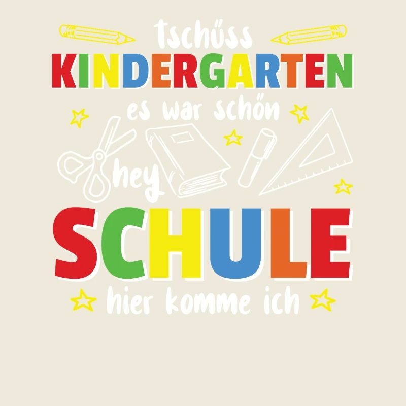 Tschüss Kindergarten Abschied Schule Einschulung