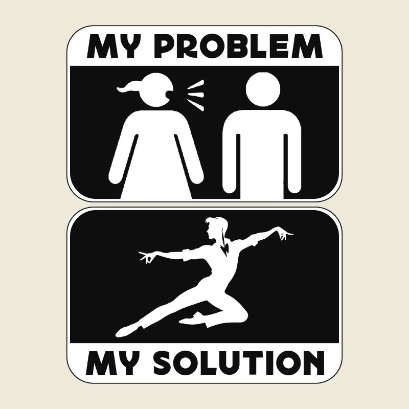 Acro Danseur Mon Problème Ma Solution Pictogramme Papa