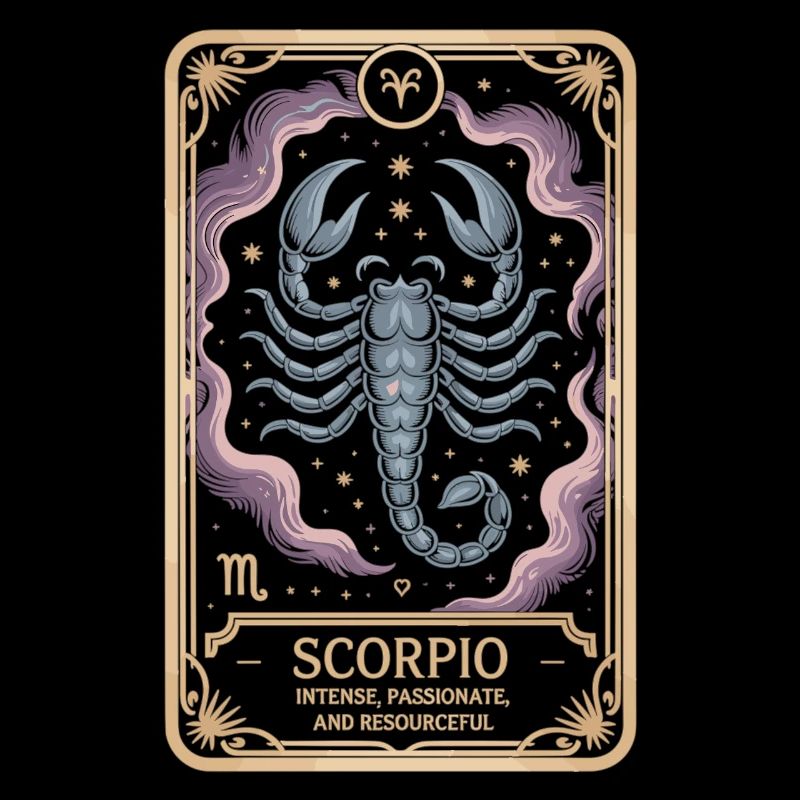 Chemise de tarot du zodiaque Scorpion