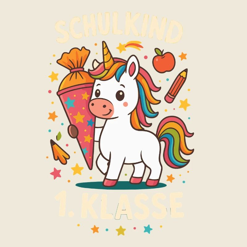 School Child Unicorn 1st Grade School Enrollment Elementary School