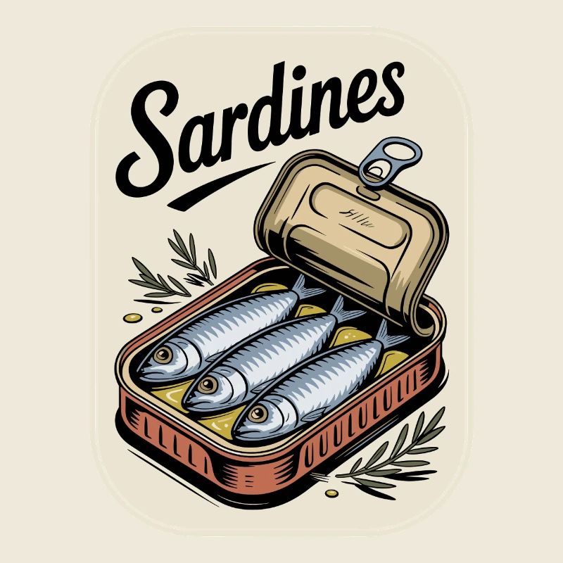 Sardines en boîte Illustration