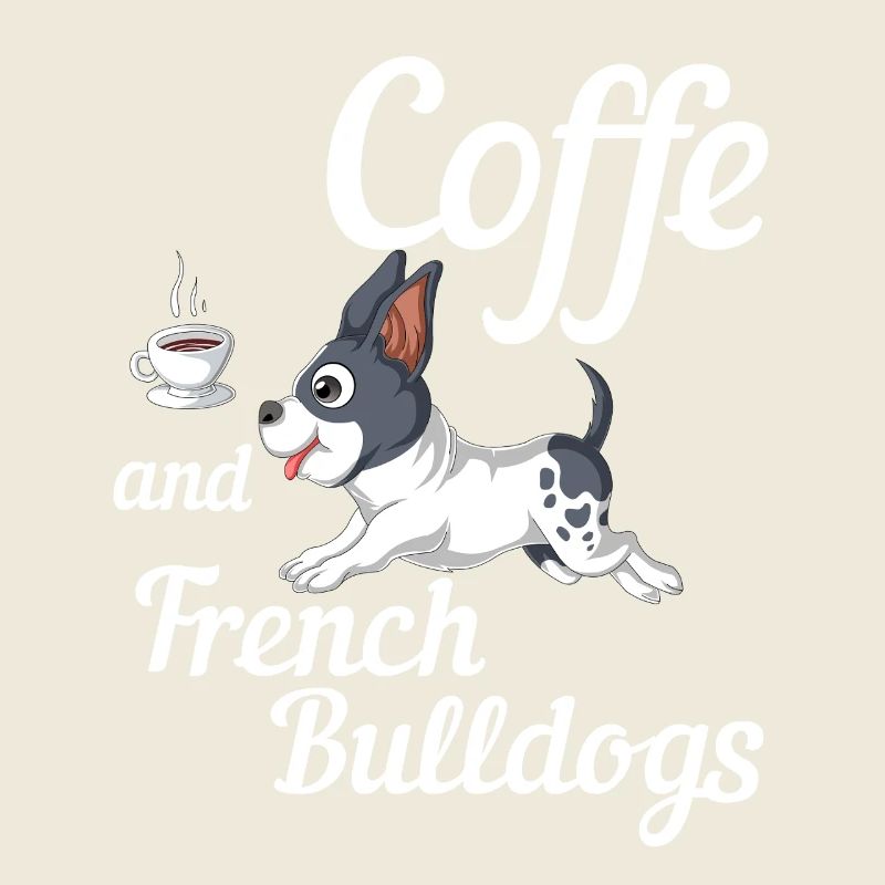 Café et bouledogues français – Cute Frenchie