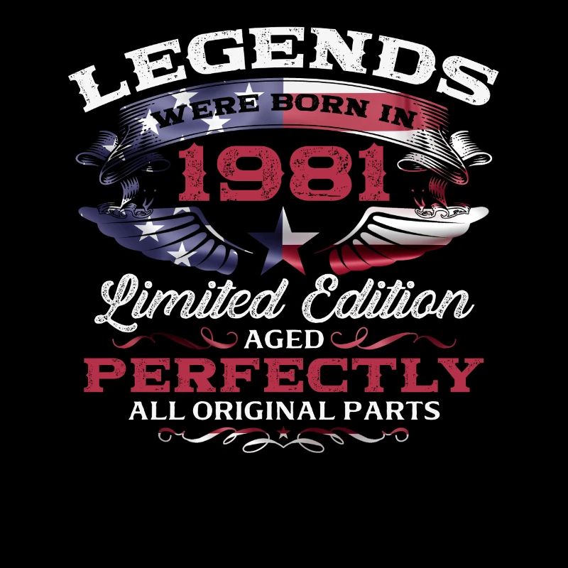 44th Birthday Legends Vintage 1981