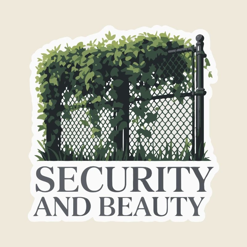 Conception de clôture de jardin surveillée