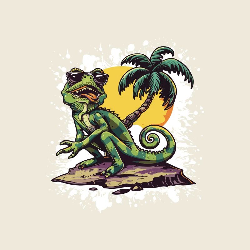 Chameleon Sommer Urlaub