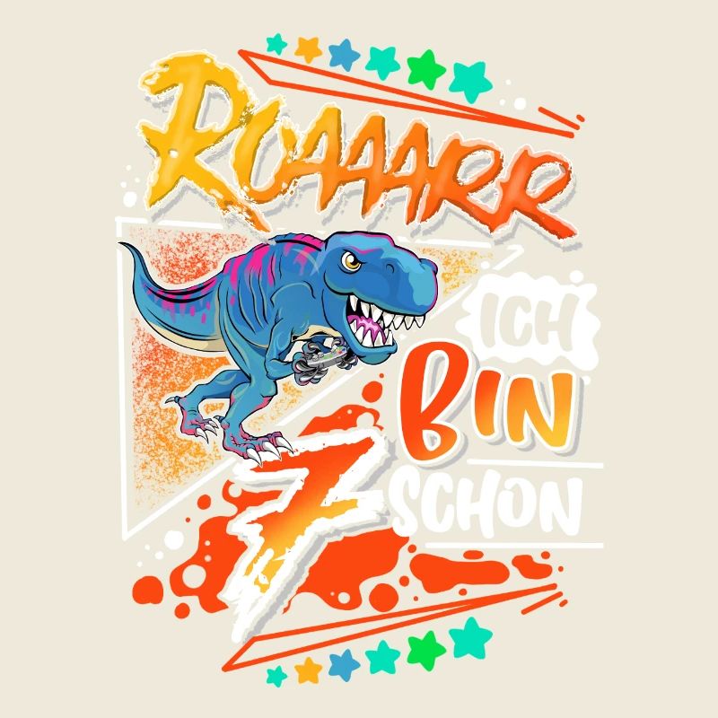 7ème anniversaire dinosaure T Rex