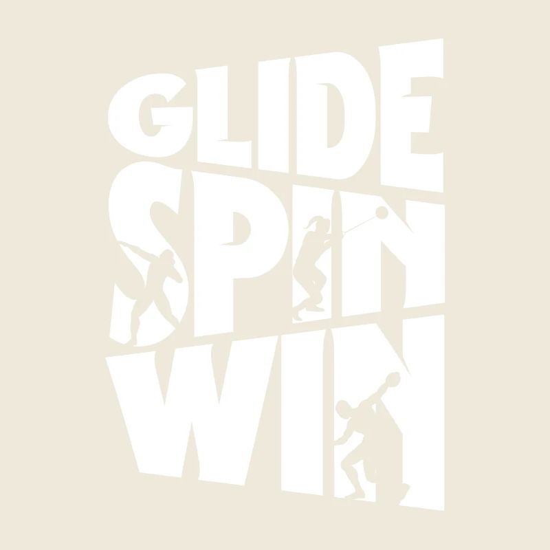 Kugelstoßen Kugelstoß Kugelstoßer Glide Spin Win