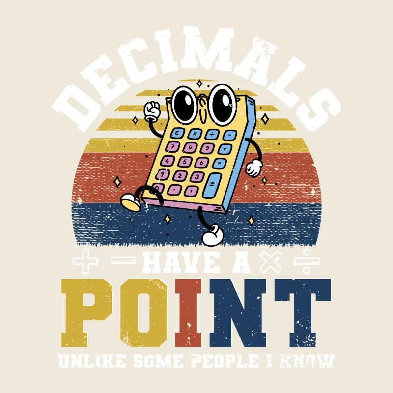 Mathe Mathelehrer Decimals Have A Point