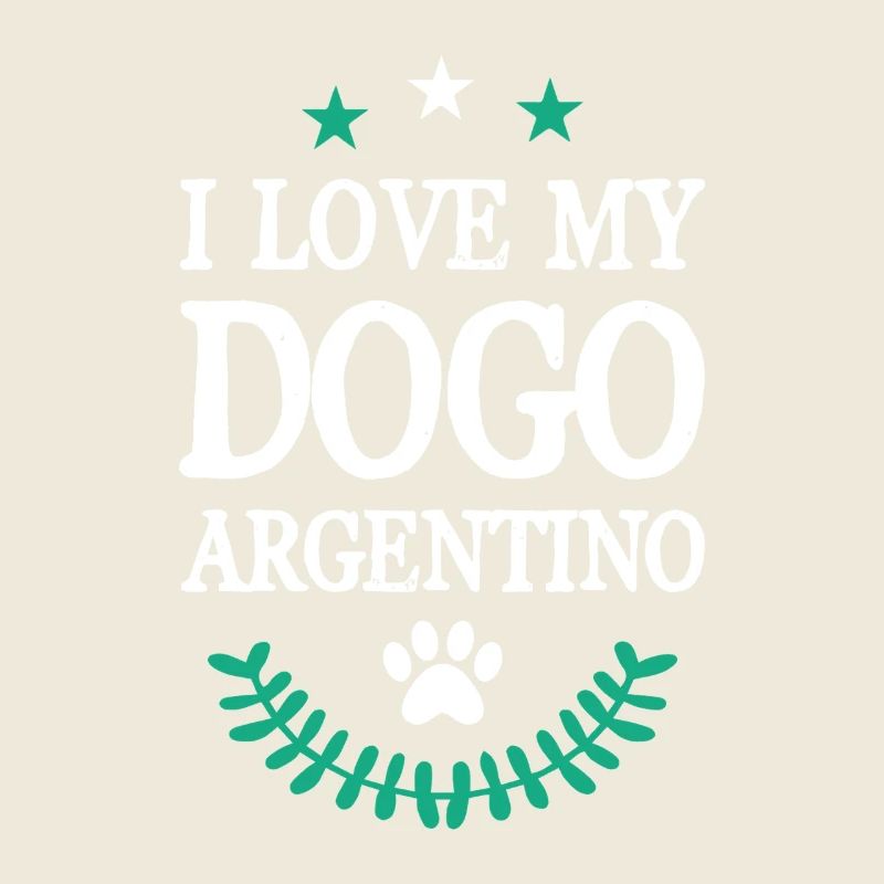 Argentinischer Hundeliebe Statement Design