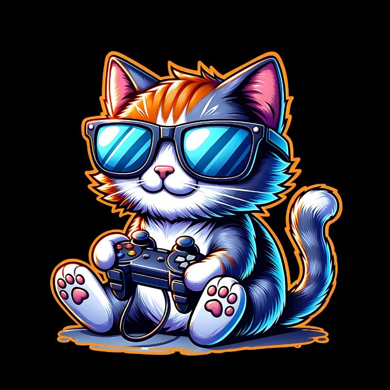 Cat Gaming Gamer