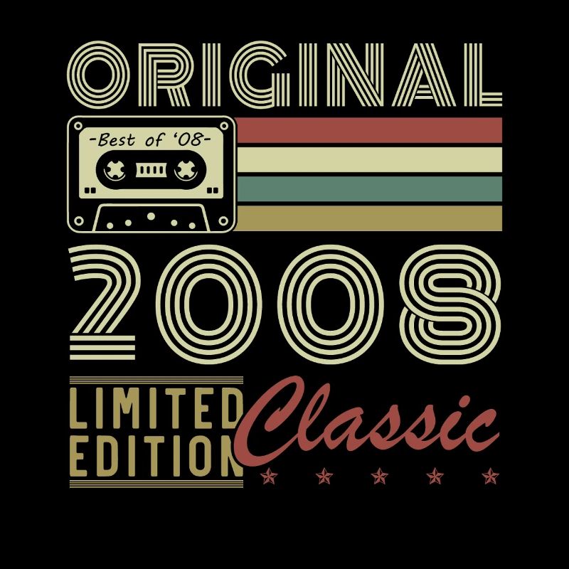 2008 Vintage Retro Geburtstagsgeschenk