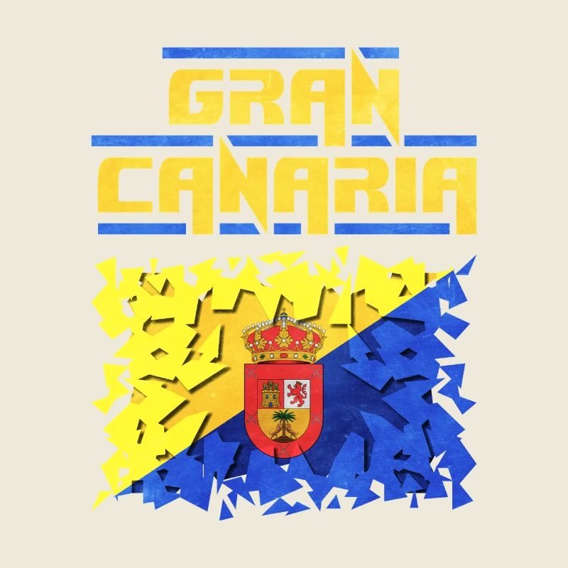 Gran Canaria Flag Puzzle Design
