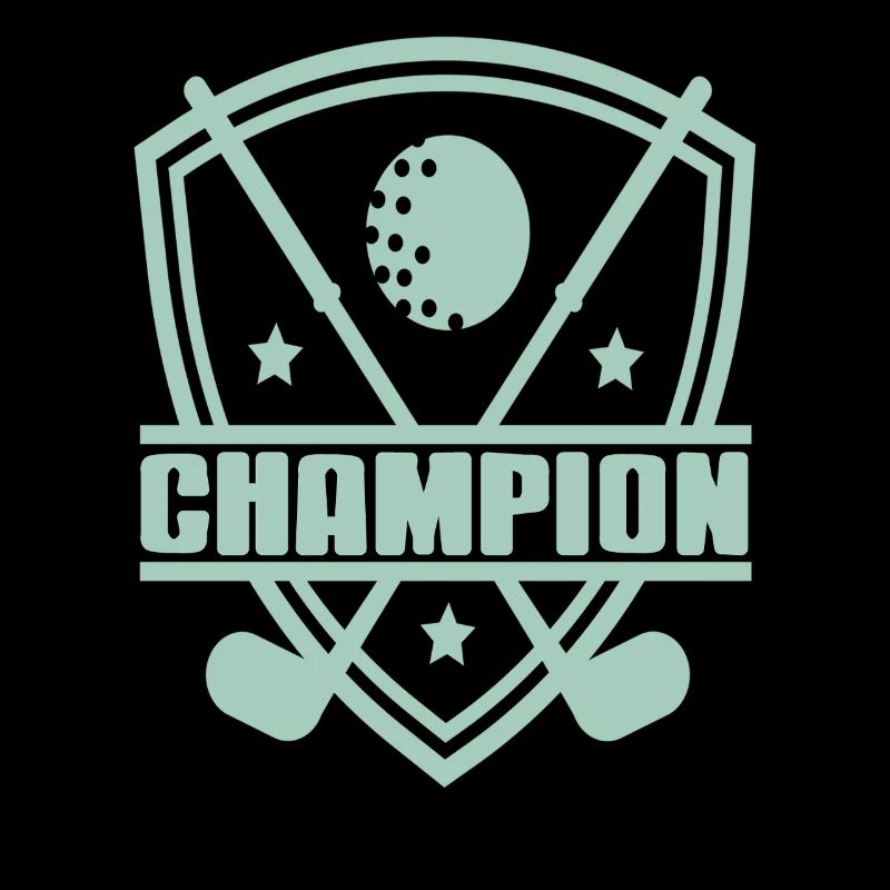 Badge de champion de golf pour les rois du swing compétitif