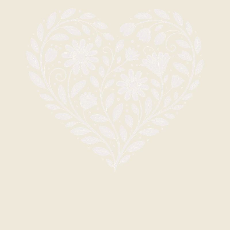 Fleuriste à motifs de cœurs fleuris