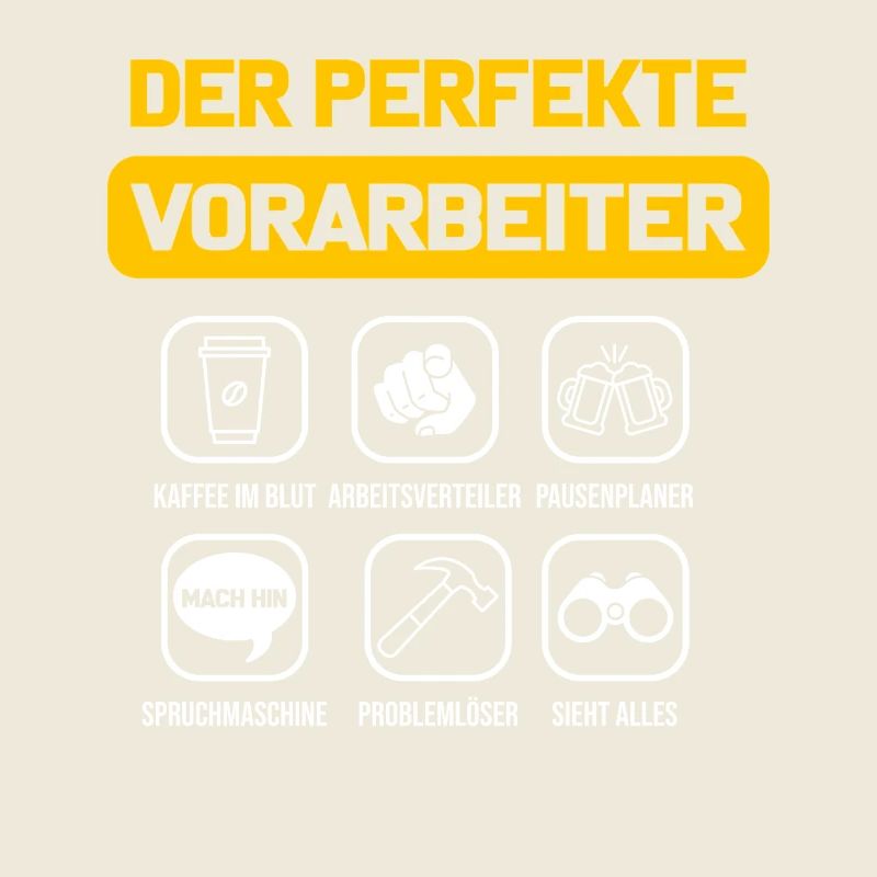 Der perfekte Vorarbeiter Polier Baustelle Bau