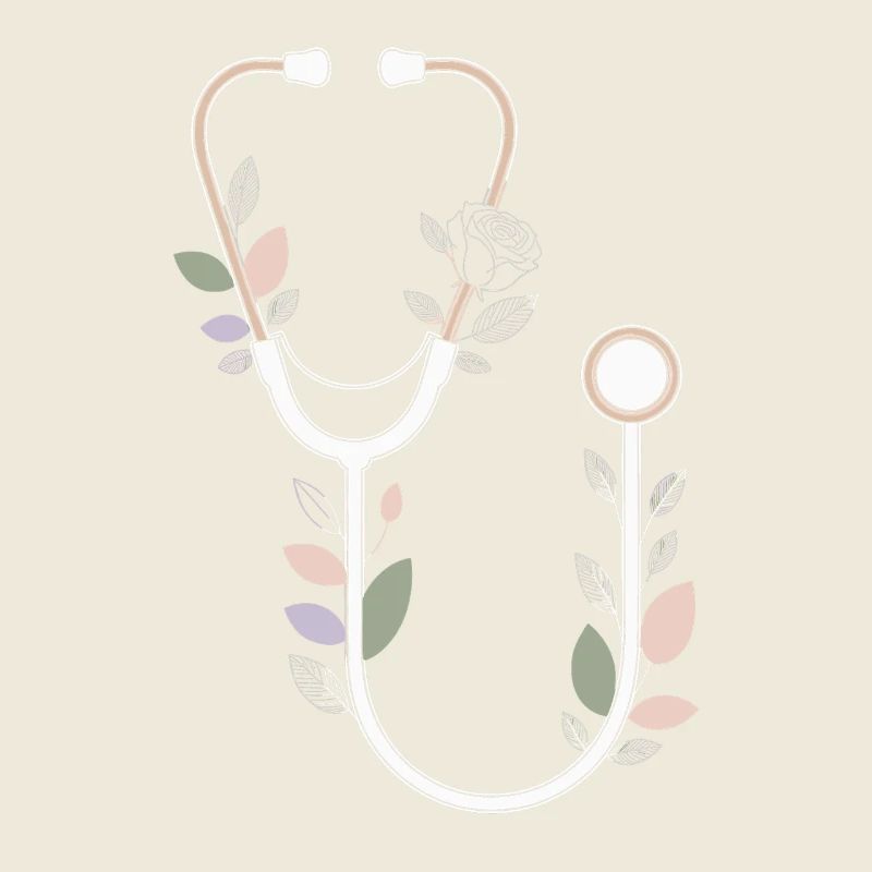 Floral Stethoscope Design