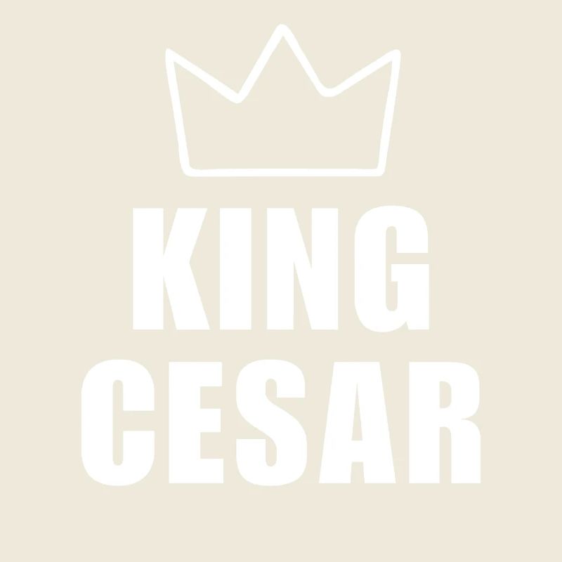 King Cesar Crown Shirt – Name beginnt mit C