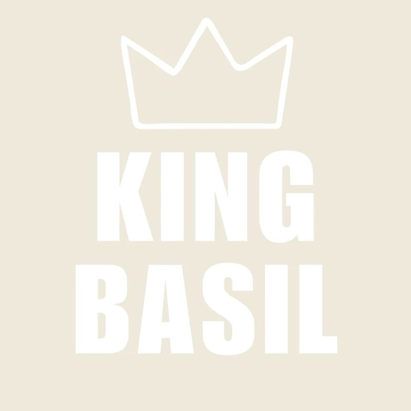 T-shirt King Basil Crown – Nom commençant par B