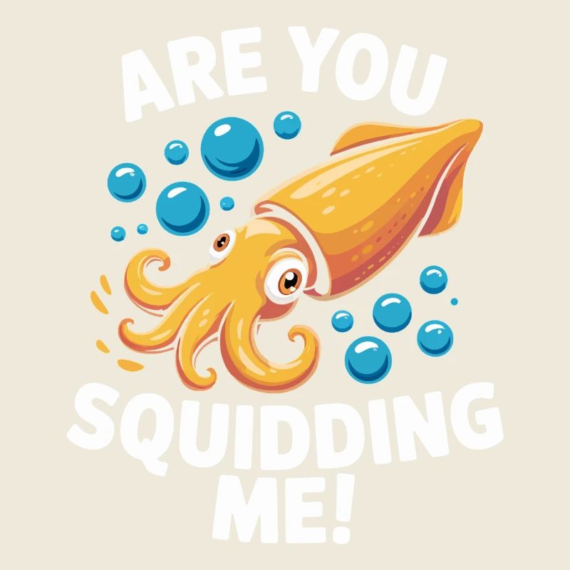 Verspieltes Meeresdesign mit Oktopus