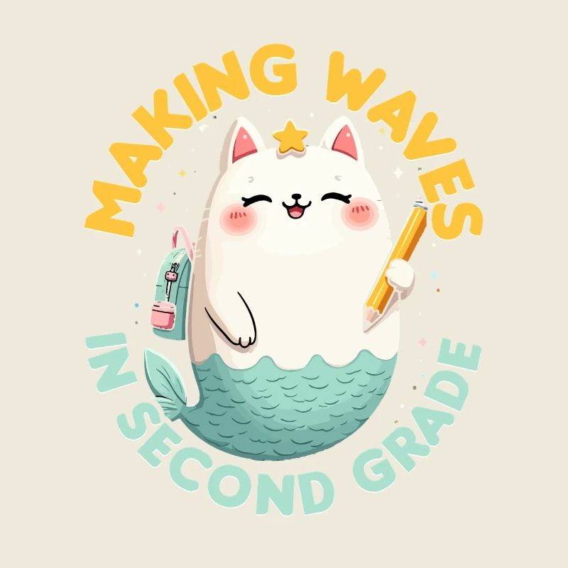 Mermaid Making Waves In Second Grade