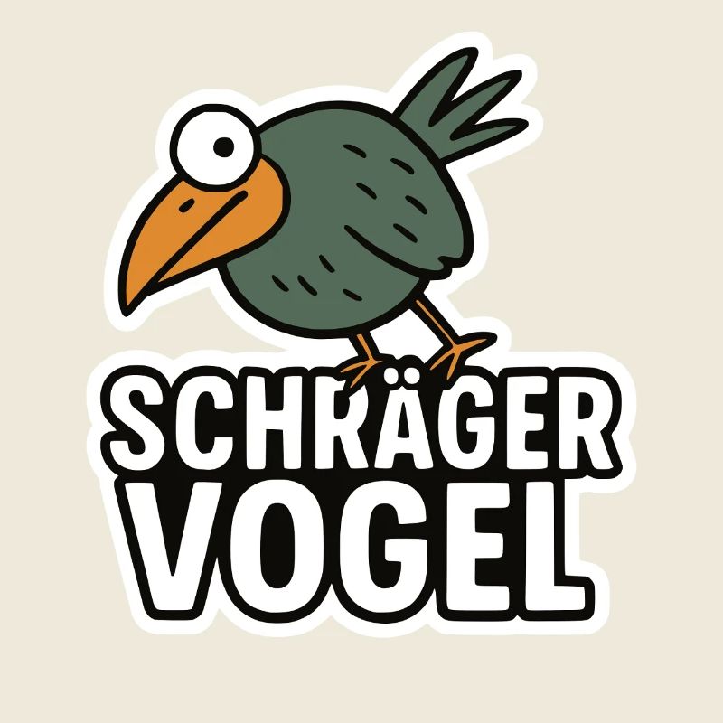 Oiseau étrange, strident et fou