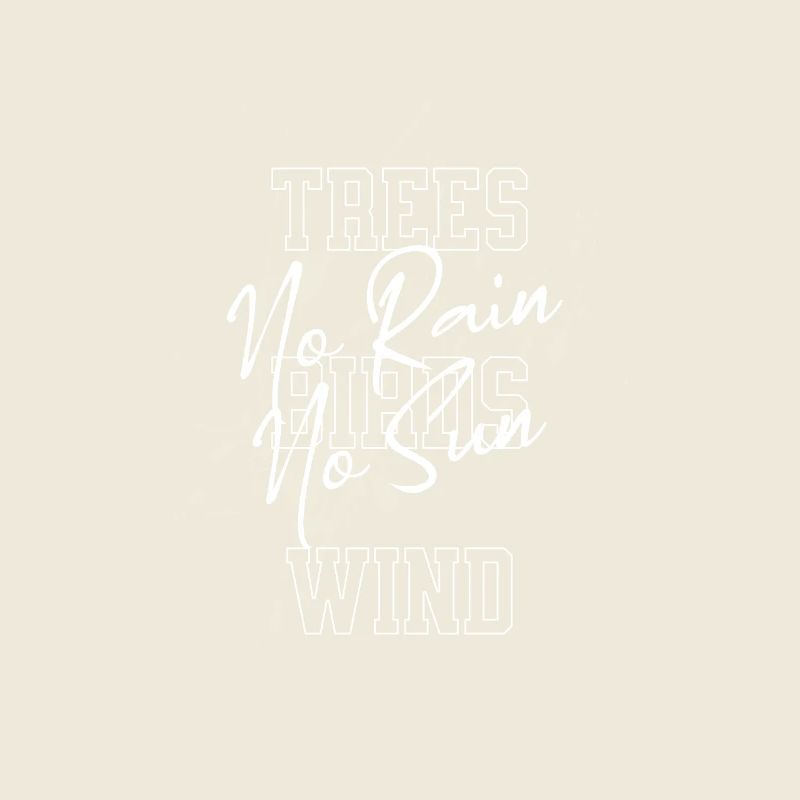 Forêt et vent Impression créative