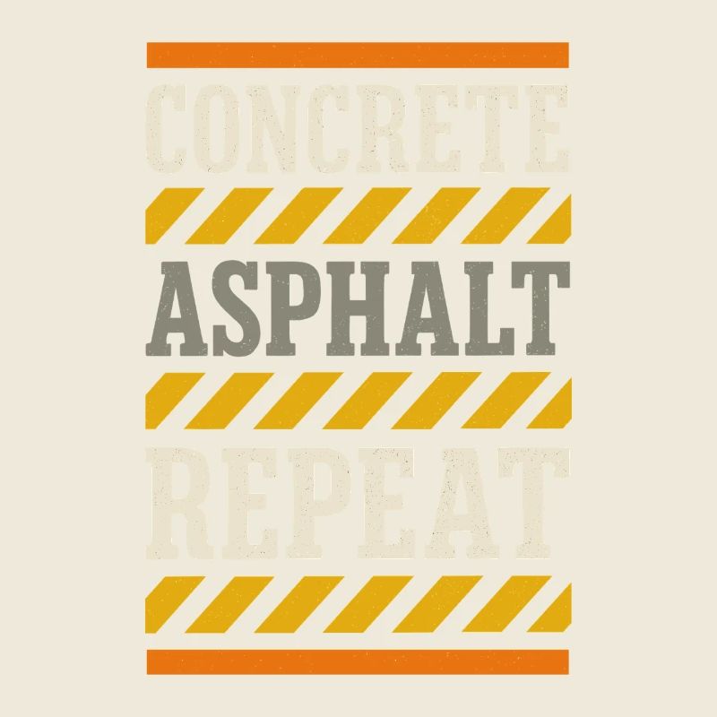 Road Construction Team Asphalt Concrete Team