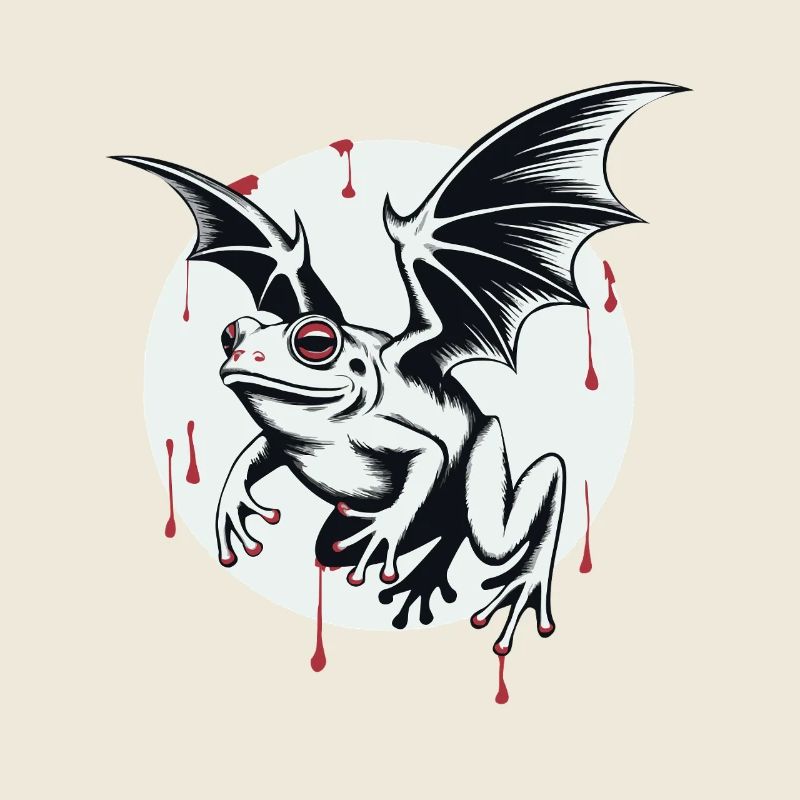 Vampiric bat frog in the shade