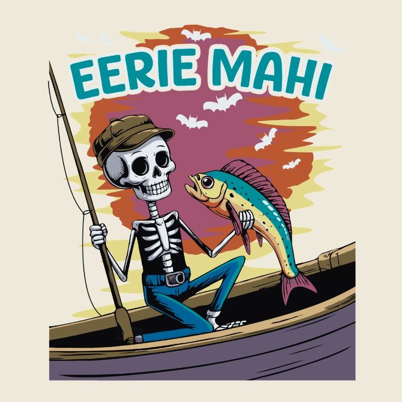 Squelette créatif pêcheur d’orquelage dorade Mahimahi